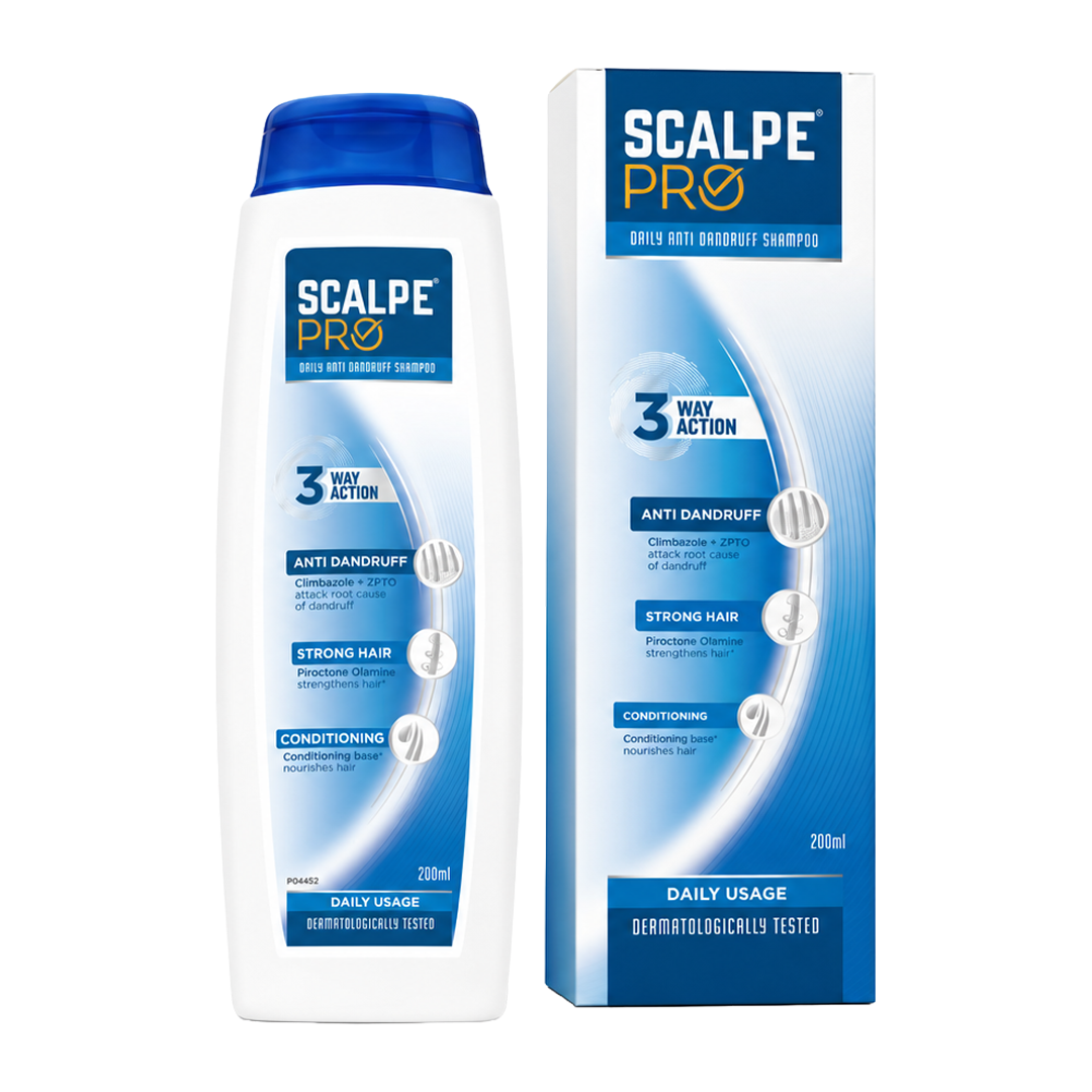 Scalpe Pro Daily Use Anti-Dandruff Shampoo with Climbazole & ZPTO (200ml)